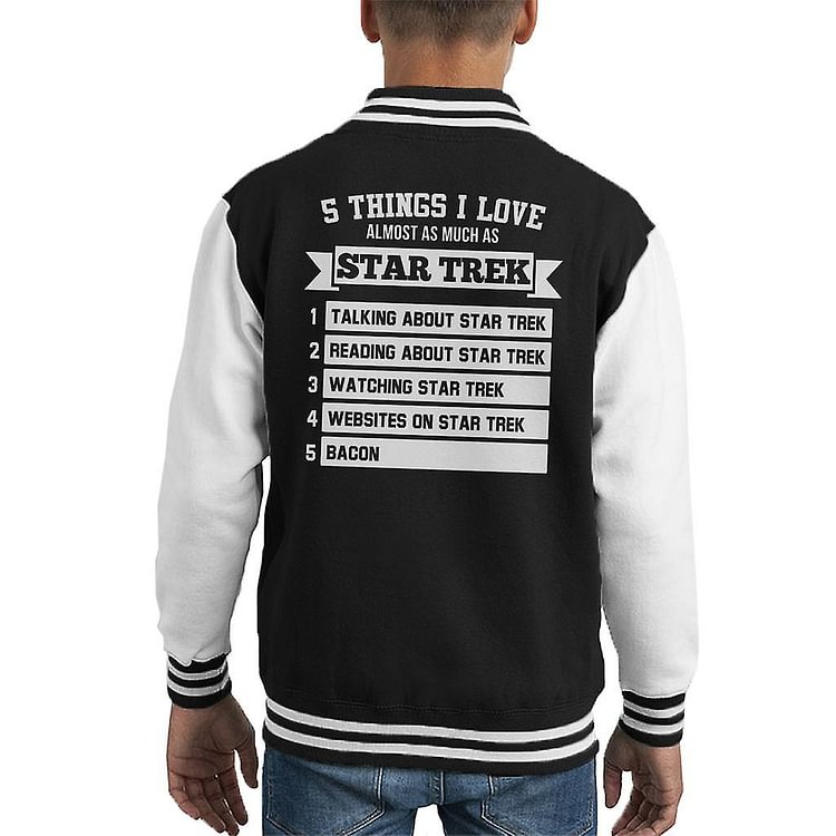 Five Things I Love As Much As Star Trek Kid's Varsity Jacket