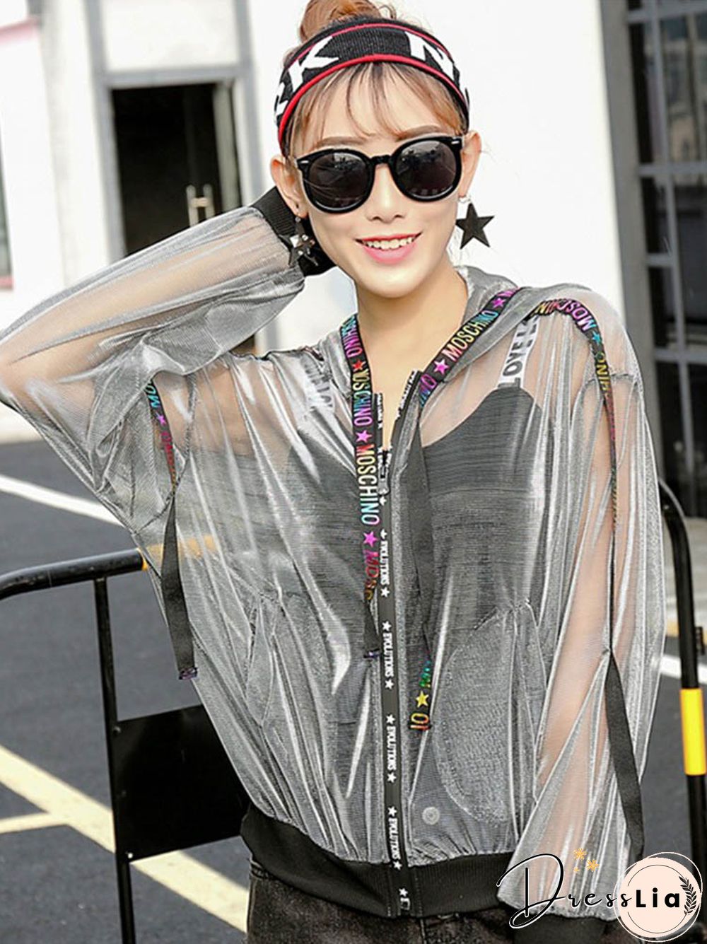 Coat Women Jackets Harajuku Coats And Jacket Streetwear Windbreaker Loose Ribbon Baseball Uniform Sun Summer