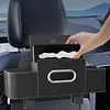 Car Back Seat Organizer with Cup Holder Tissue Box and Hooks Travel Accessories