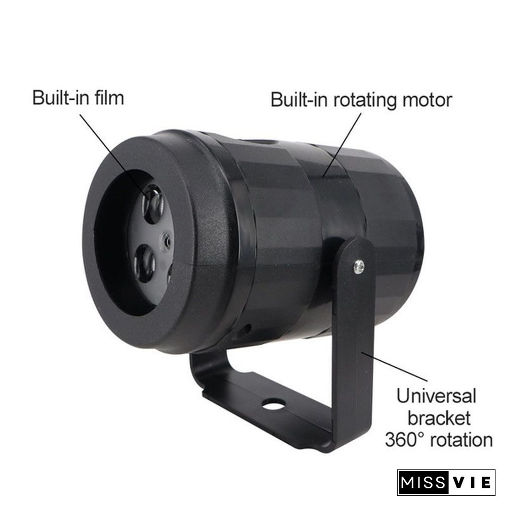 New Fashion Halloween Christmas Projector Lights, Outdoor Holiday Decorations,Halloween Led Projector Lights, 16 Patterns Waterproof Xmas Snowflake Snow Light, Party Garden Laser Projection Lamp