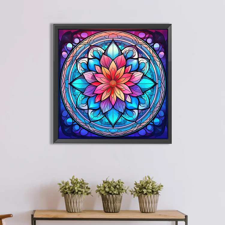 Stained Glass Mandala - Full Round - Diamond Painting (30*30cm)