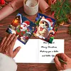 12Pcs Diamond Painting Snowman Animals Greeting Card Set with Envelope