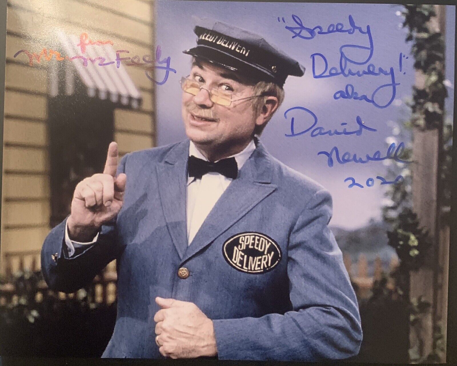 david newell Signed 8x10 Mr Rogers Pic Photo Poster painting Auto