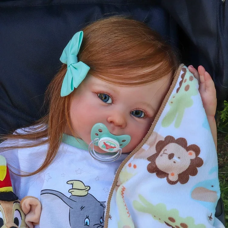 GSBO-Cutecozylife-Cutecozylife® 20'' Lifelike Awake Fiona Realistic Cloth Body Reborn Baby Doll Girl With Full Eco friendly Vinyl Limbs