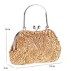 Women's Evening Bag PU Leather Beading Embroidery Glitter Shine Party Bag
