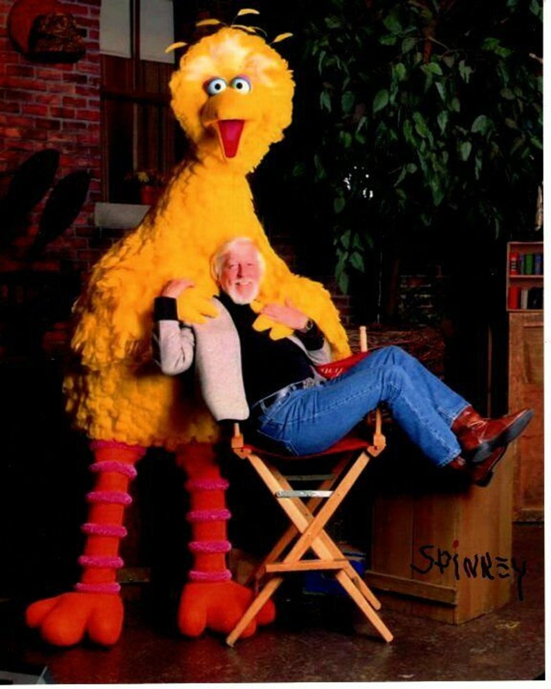 Caroll spinney signed autographed sesame street big bird 8x10 Photo Poster paintinggraph