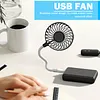 Mini USB Fan 360 Degree Adjustable Small Personal Fan for Power Bank Laptop PC for Home Office Car Outdoor Travel Summer Gifts
