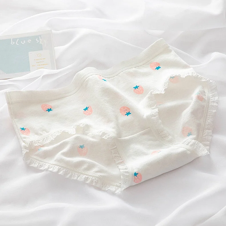 M-XL Cotton Panties Lovely Girl Lace Underpants Women's Traceless Comfort Briefs Women's Underwear Panty Sexy Lingerie