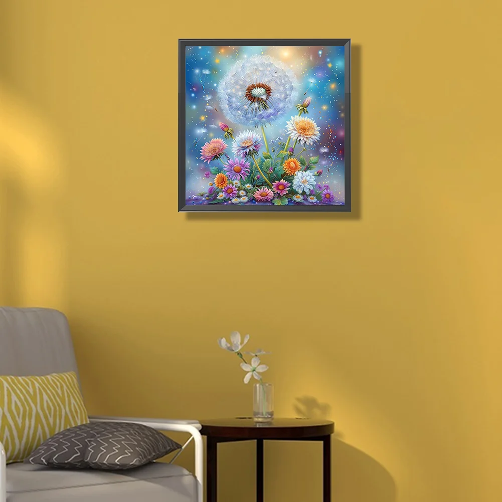 Partial AB Diamond Painting - Full Round Drill - Dandelion(Canvas|45*45cm)
