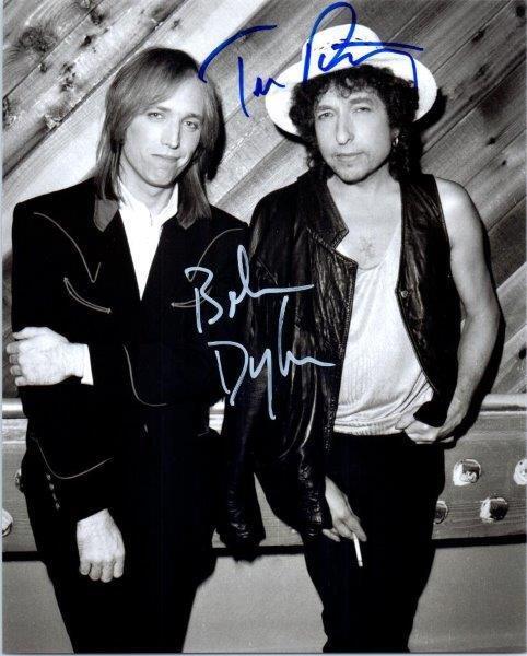 REPRINT - TOM PETTY - BOB DYLAN Legends Autographed Signed 8 x 10 Photo Poster painting Print