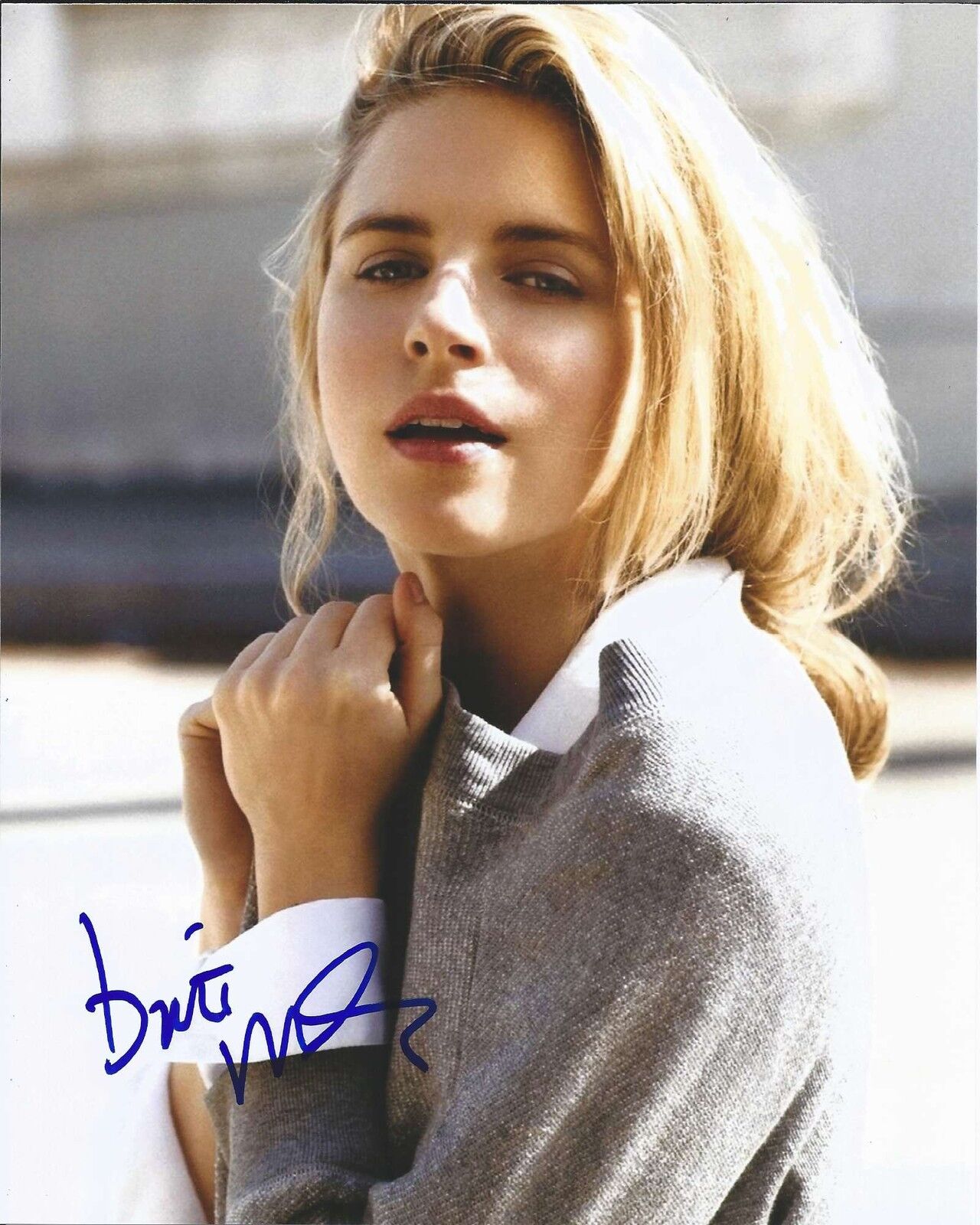 SEXY ACTRESS BRIT MARLING HAND SIGNED AUTHENTIC 8X10 Photo Poster painting w/COA I ORIGINS