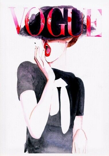 VOGUE POSTER - ART WATERCOLOR 1 - HIGH GLOSS Photo Poster painting POSTER -  POST!