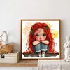 Diamond Painting-DIY Full Round Drill Girl(40*40CM)