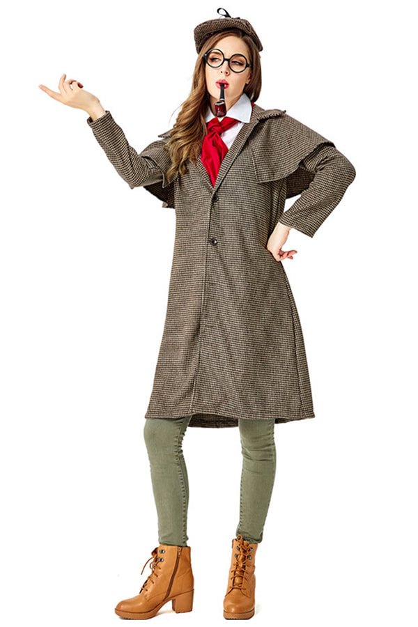 Adult Sherlock Holmes Halloween Costume-elleschic
