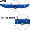 AMK Aluminum Alloy RC Crawler Car Front Rear Bumper with Tow Hook Winch Base for 1/6 SCX6 Jeep JLU Wrangler 4WD Upgrade Parts-2 in 1 Blue (2 in 1 Blue)