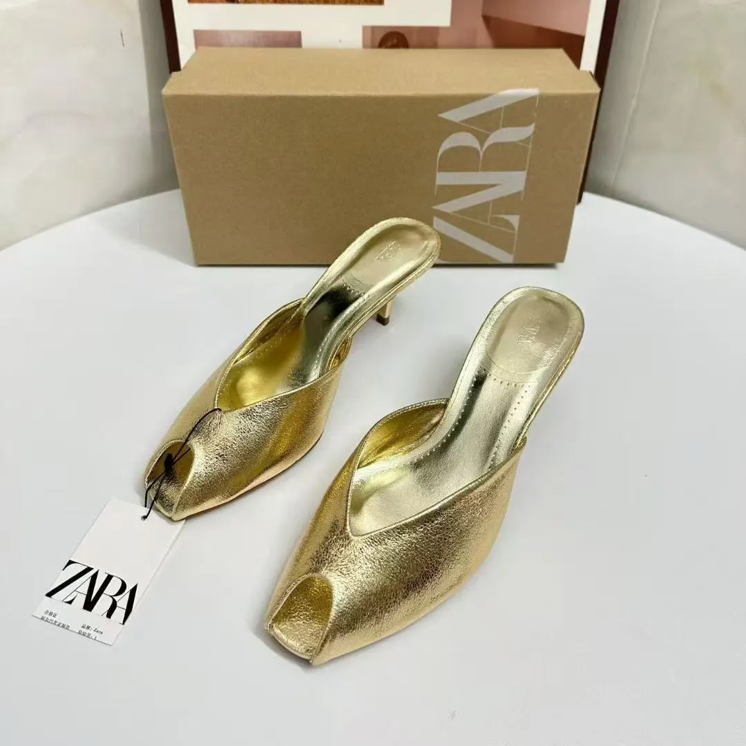 Breakj Breakj Home 2025 New Women's Shoes Fish Mouth Sandals Set Coarse Heel Toe Sandals Shoes Fashion