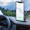 Support de t&eacute;l&eacute;phone de voiture &agrave; ventouse pliable magn&eacute;tique rotatif &agrave; 360 &deg; universel