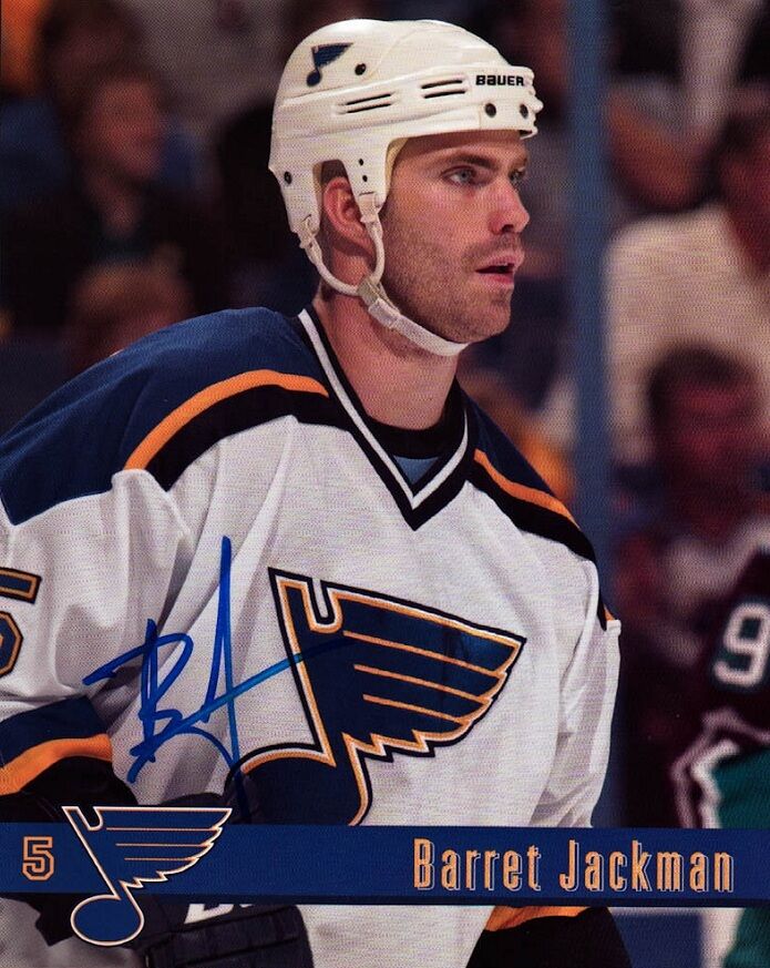 BARRET JACKMAN Signed Photo Poster painting - St. Louis Blues