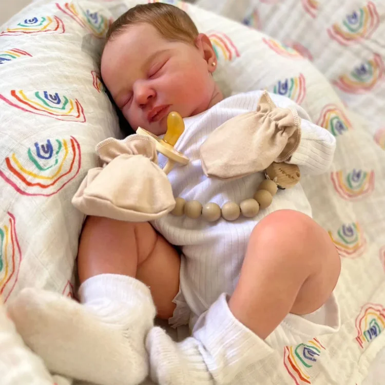 20" Cute Realistic Handmade Sleeping Eamein Girl Reborn Baby Doll with Heartbeat💖 & Sound🔊：Realistic Reborn Baby Dolls By Rsgdolls®