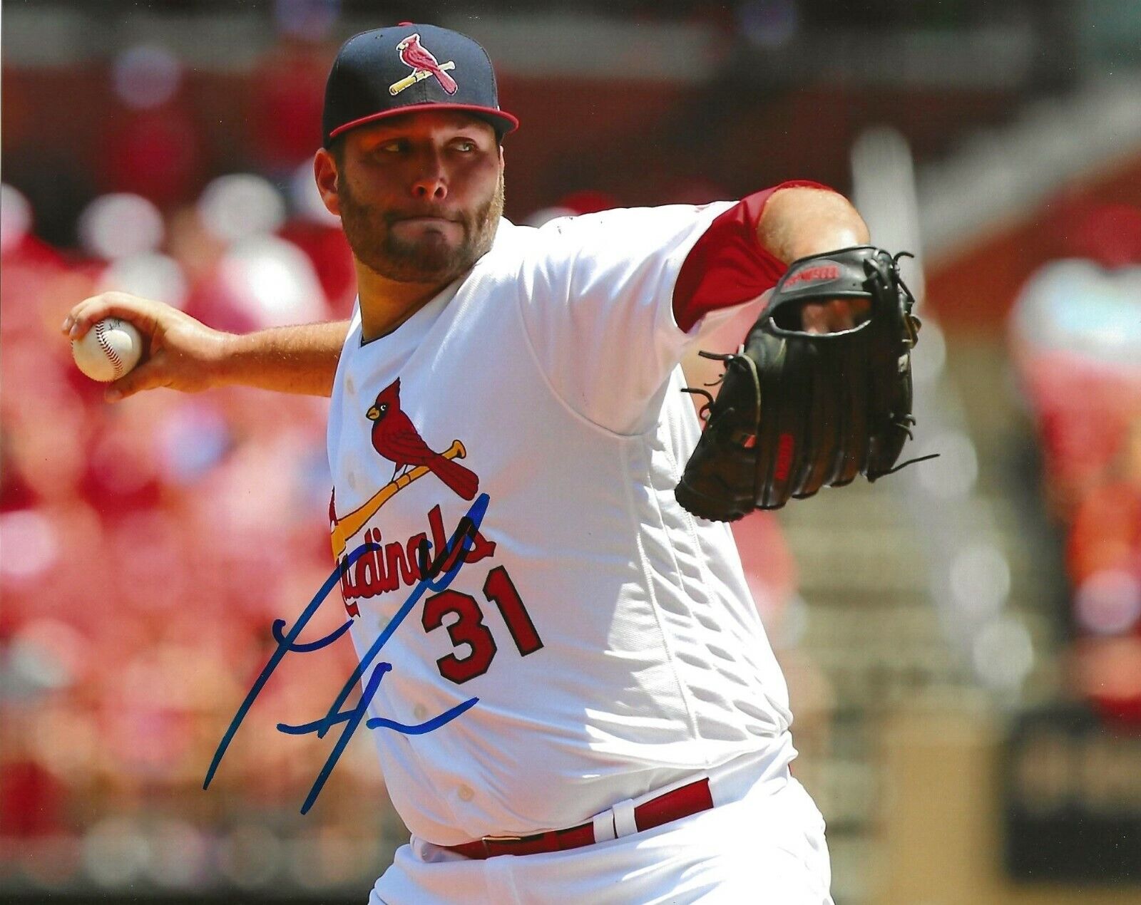 Lance Lynn signed St. Louis Cardinals 8x10 Photo Poster painting autographed