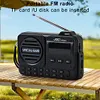 Portable FM Radio with LED Display Digital Radio Recorder BT 5.4 Radio Speaker