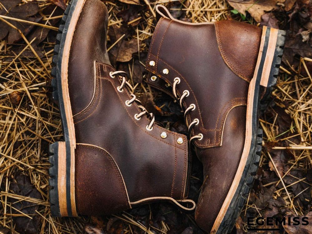 Cow Split Leather Men Boots Comfortable Boots Men Footwear Rubber Ankle Boots Men's Shoes | EGEMISS