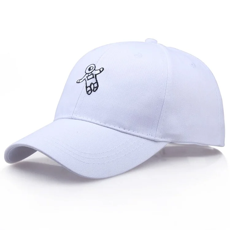 Astronaut Embroidery Baseball Cap SummerSun Hats for Women Men Casual Simple Korean Style Peaked Cap Gorras Hombre