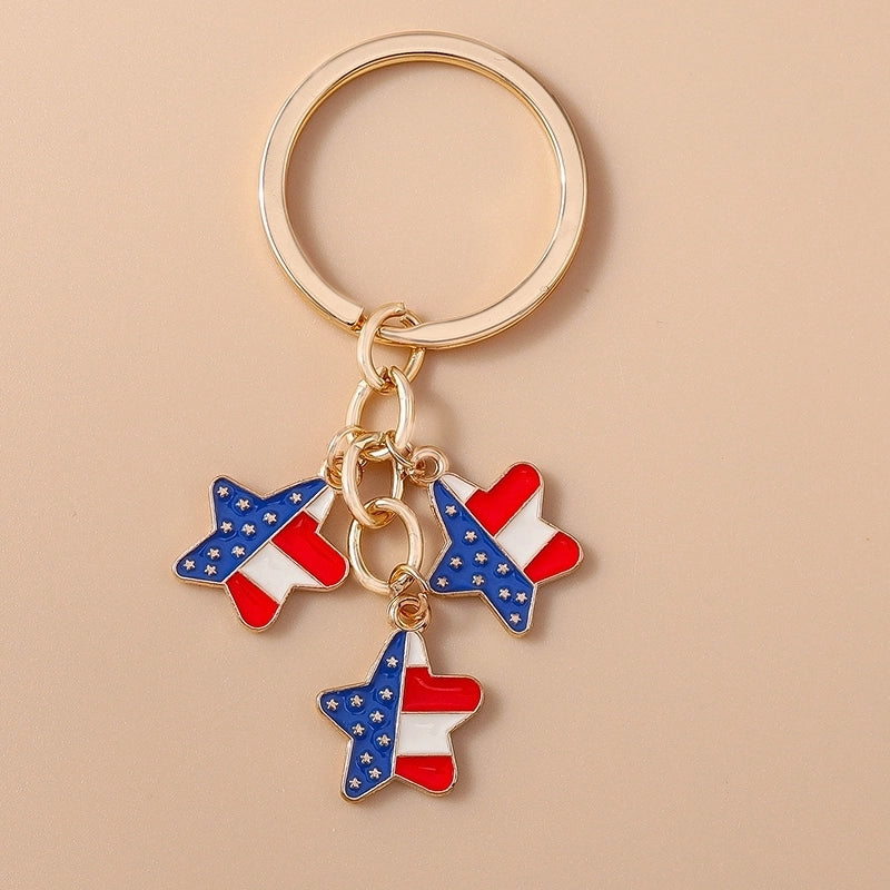 Cute Minimalist Commute Star Bell Umbrella Alloy Keychain