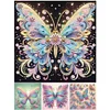 Papillon coloré-partiel spécial diamant peinture-30 * 30cm