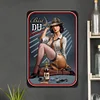 Gangster Pin Up Girl - Metal Tin Signs(8*12Inch/12*16Inch)