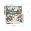 Diamond Painting -DIY Round Drill Winter Snow House