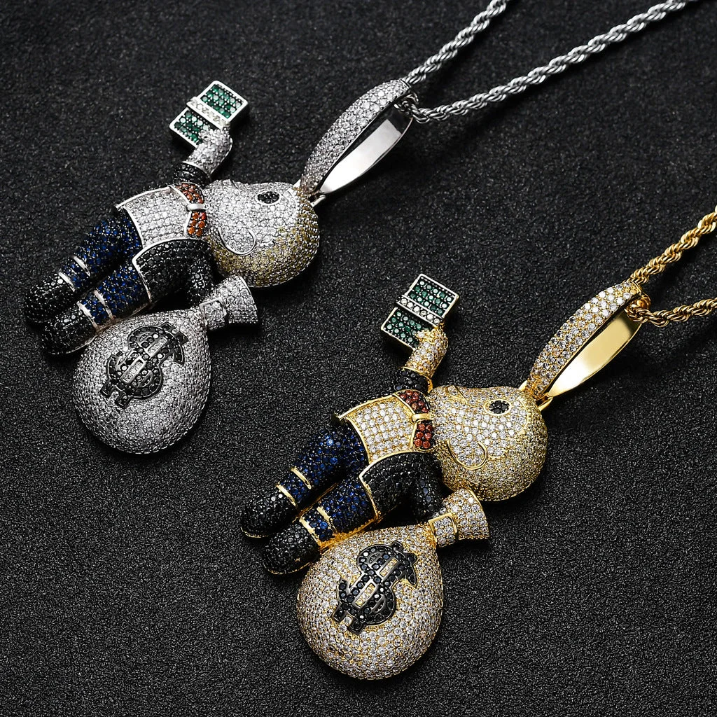 MoneyBoy Iced Pendant (24 inches)