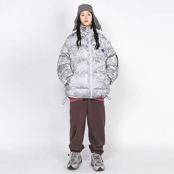 Solid Color Casual Short Parka Winter The New Fashion Reflective Flannelette Warm Women