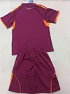 Joyfball 2025/2026 Kids Size Roma Home Soccer Jersey 1:1 Thai Quality