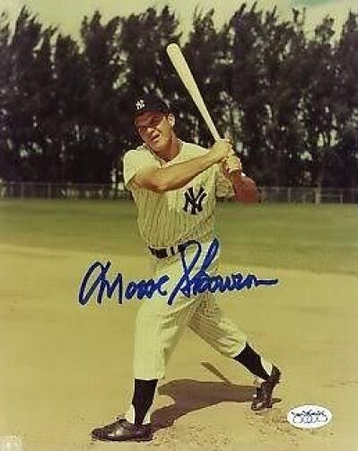 Bill Moose Skowron Yankees Signed Jsa Cert Sticker 8x10 Photo Poster painting Autograph