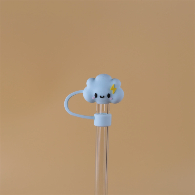 10mm Glass Straw Cap Dust Cover Stainless Steel Straw Dust Cover Dust Plug 10mm Large Diameter Milk Tea