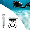 APLOS D01 Mini Glow Tank, Scuba Dive Strobe Beacon Diving Signal Light Night Dive Flashing Marker Light with AAA Battery, for 150M Underwater Diving APLOS Dive Light Official