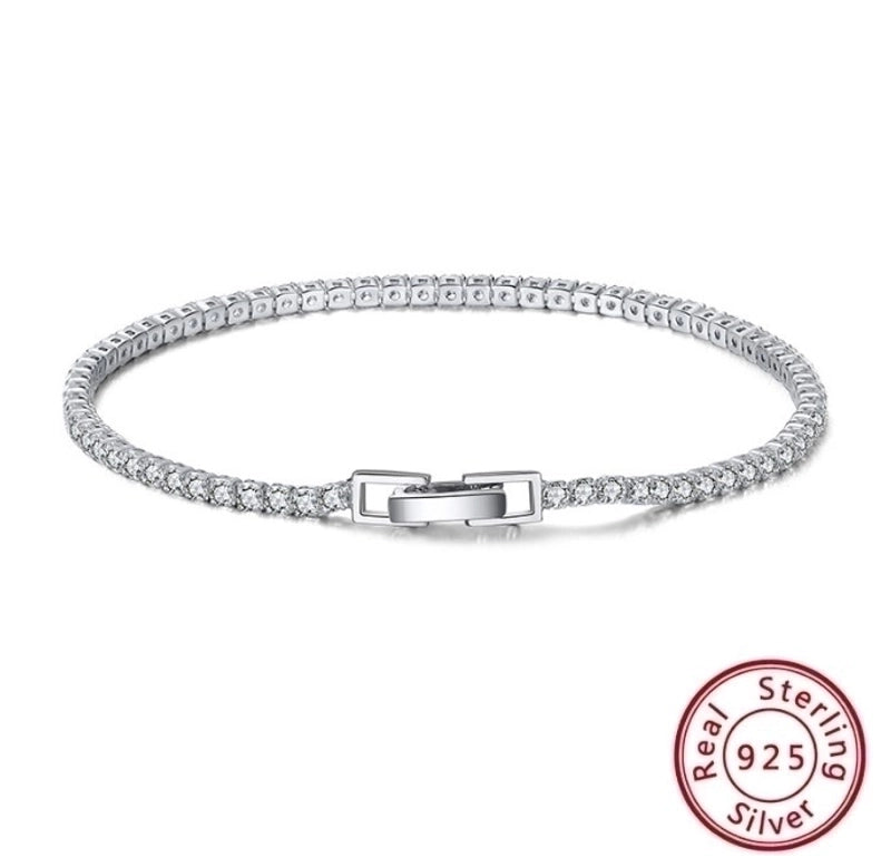 925 Sterling Silver Bracelets Minimalist
