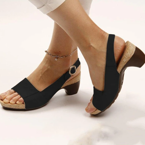 Up To 50% OFF ! 🔥Women's Elegant & Comfortable Open Toe Low Chunky Heel Sandals