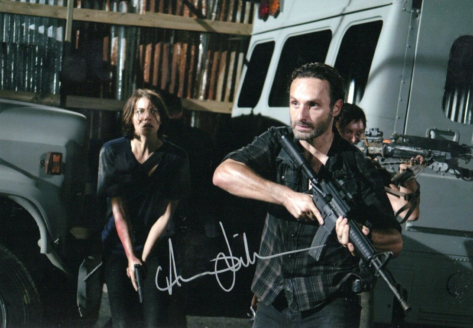 Andrew Lincoln Walking Dead Signed Photo Poster painting 12x8