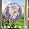 Special Shaped Diamond Painting Kit Cat Acrylic Pendant Art 25cm
