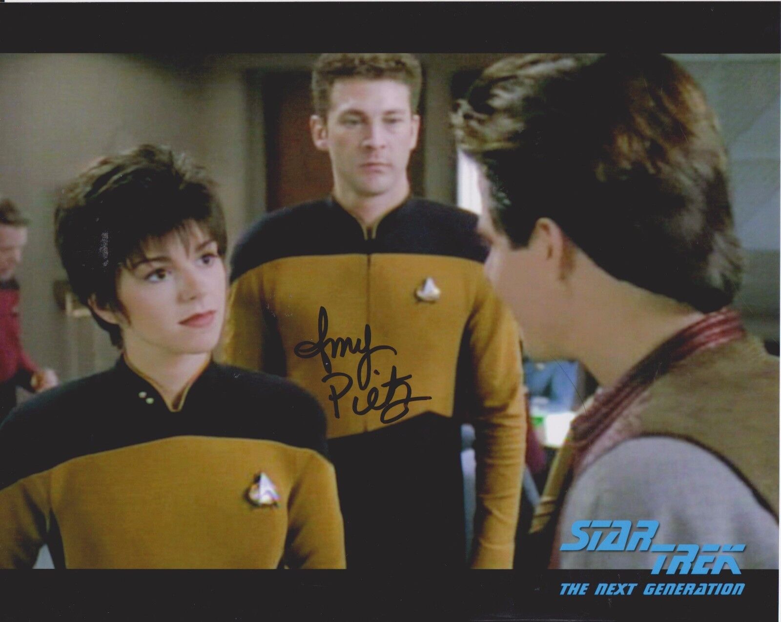 Amy Pietz Star Trek 3 Original Autographed 8X10 Photo Poster painting