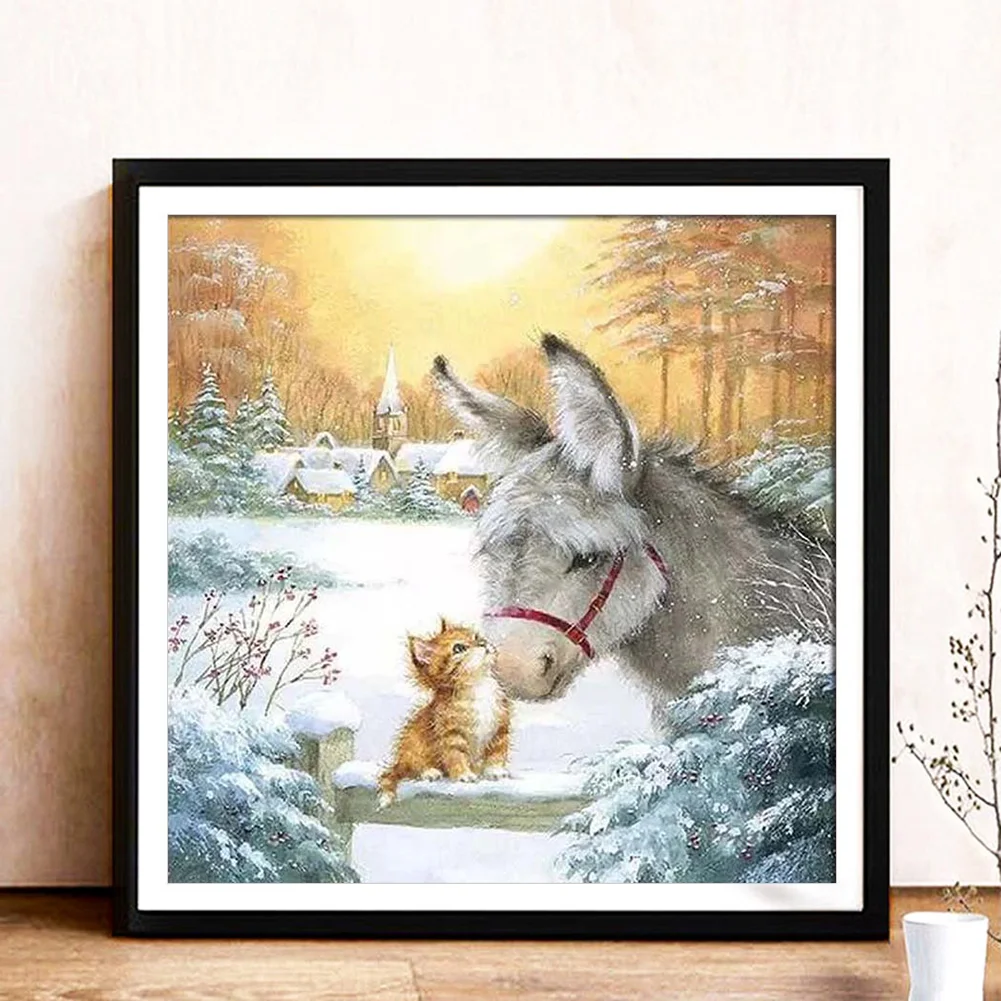 Diamond Painting - Full Round Drill - Donkey(40*40cm)