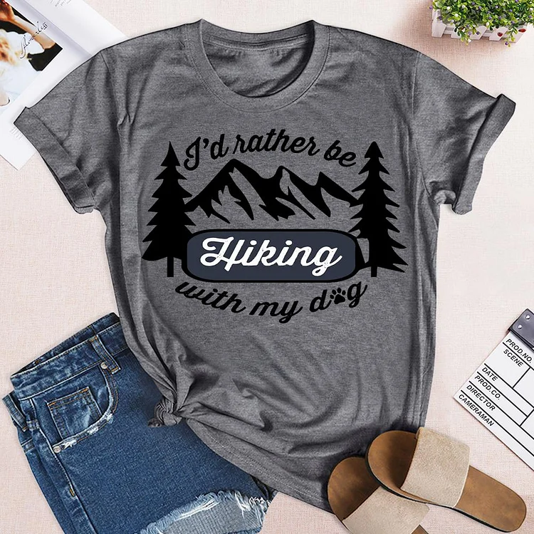 I’d Rather Be Hiking With My Dog T-Shirt-04488-Annaletters