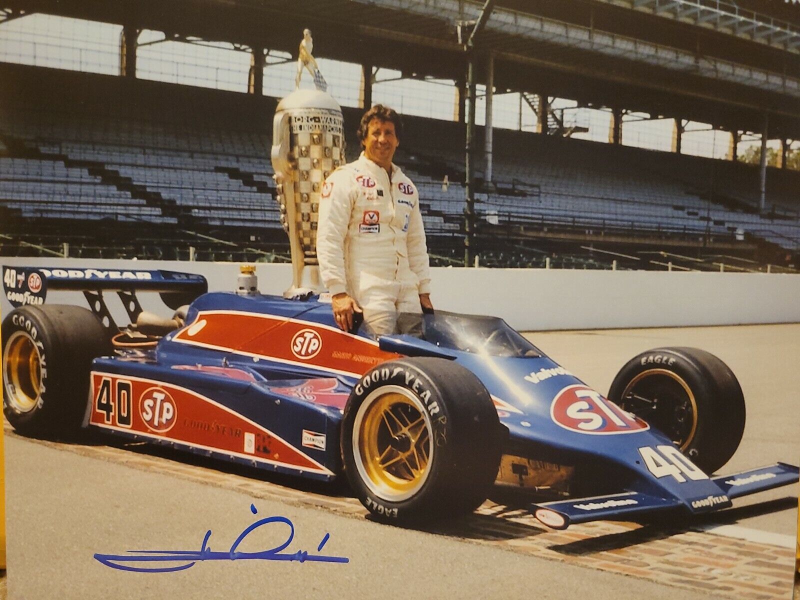 Mario Andretti Signed 8x10 Photo Poster painting Autographed