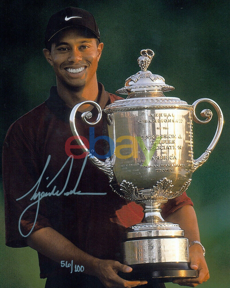 Tiger Woods Autographed 8x10 Signed Photo Poster painting reprint