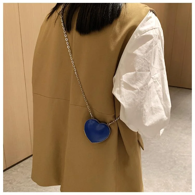 Mongw Super Mini Sling Handbag Female Shoulder Crossbody Bag Iron Evening Bags Heart Pattern Clutch Wallets Prom Luxury Purse