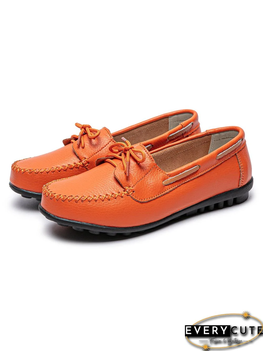 Retro Casual Simple Lace-up Flat Shoes