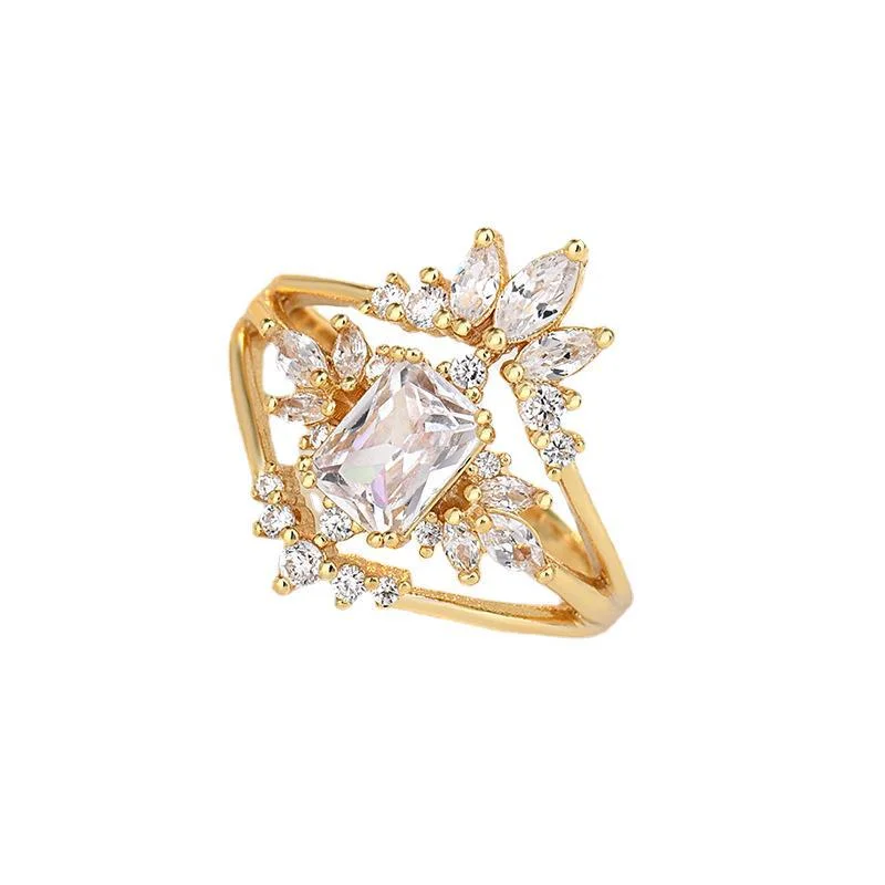 Crown Crystal Rings