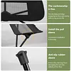 Folding Moon Chairs Footrest Telescopic Leg Rest Camping Chair Kit for Outdoor